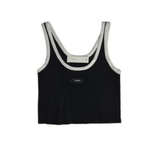 top con linea blanca