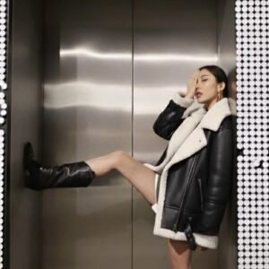 cazadora piel ovejera