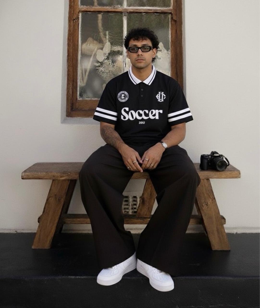 camiseta tipo polo varsity