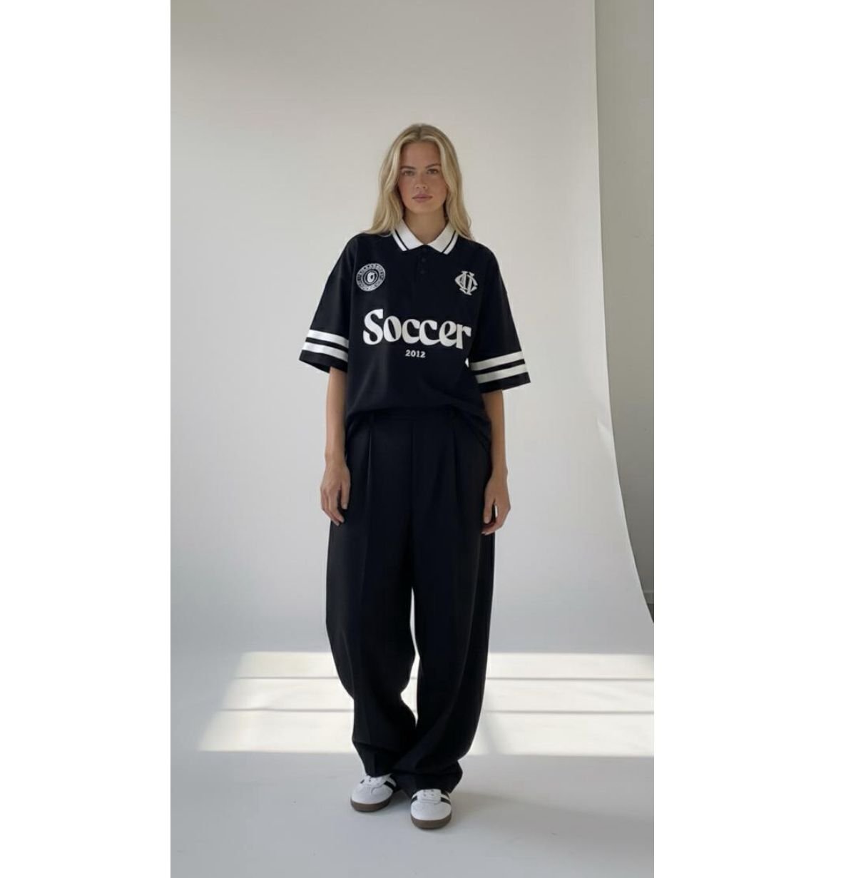 camiseta tipo polo varsity