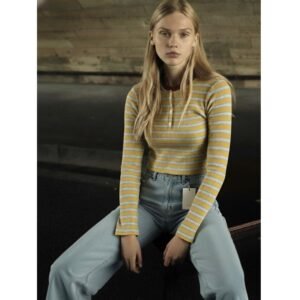 blusa rayas manga larga