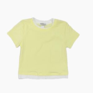 camiseta cuello redondo blanco